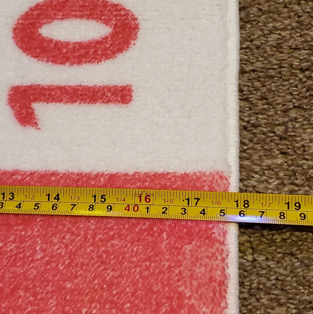 Chill Pill Pink bathroom or bedroom rug / mat.
